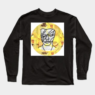 Splattered Bowie - Yellow Long Sleeve T-Shirt